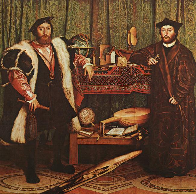 Hans Holbein The Ambassadors Norge oil painting art